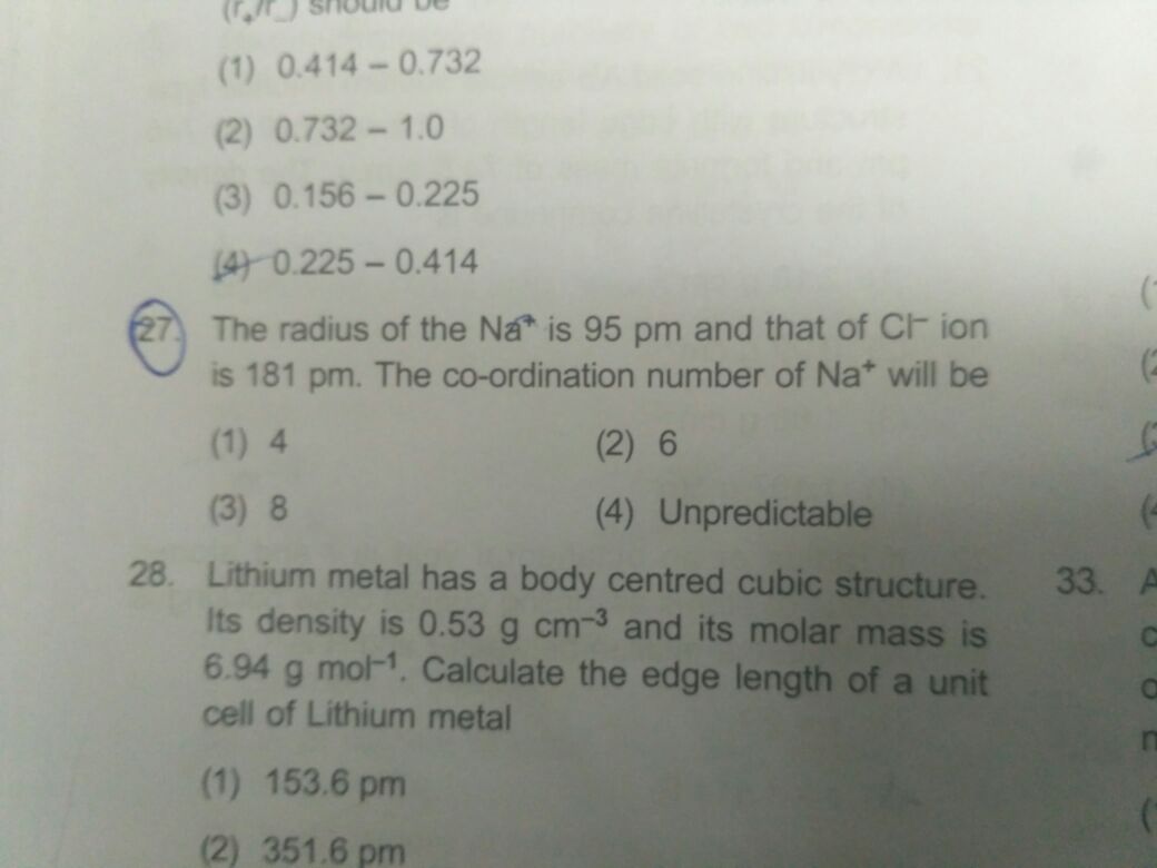 Question image for Please solve question no.27 in which option are gi